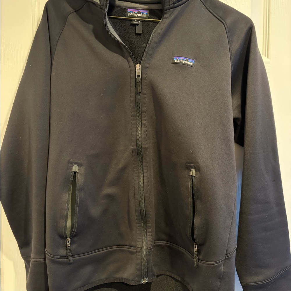 Patagonia Black Fleece-Lined Zip-up Hoodie